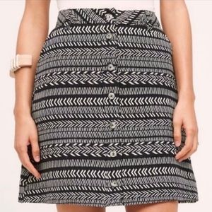 Maeve Anthropologie Field Notes Aztec print skirt